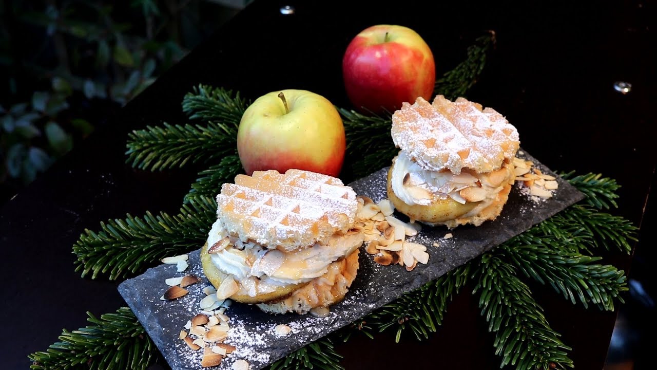 Weihnachtsburger als Dessert