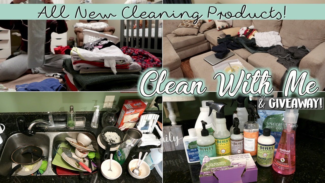 EXTREME CLEAN WITH ME | New Cleaning Products | After Dark Speed Cleaning 2018 | PLANNER GIVEAWAY!