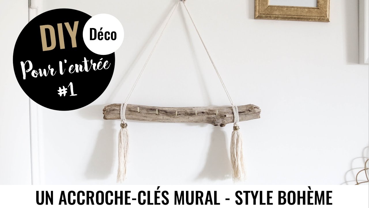 DIY DECO #1 - UN ACCROCHE-CLÉS BOHÈME POUR L'ENTRÉE