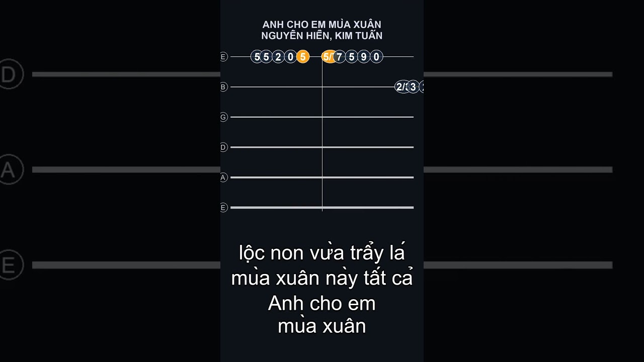 ANH CHO EM M&Ugrave;A XU&Acirc;N - NGUYỄN HIỀN, KIM TUẤN #guitar_tutorial #guitartutorial