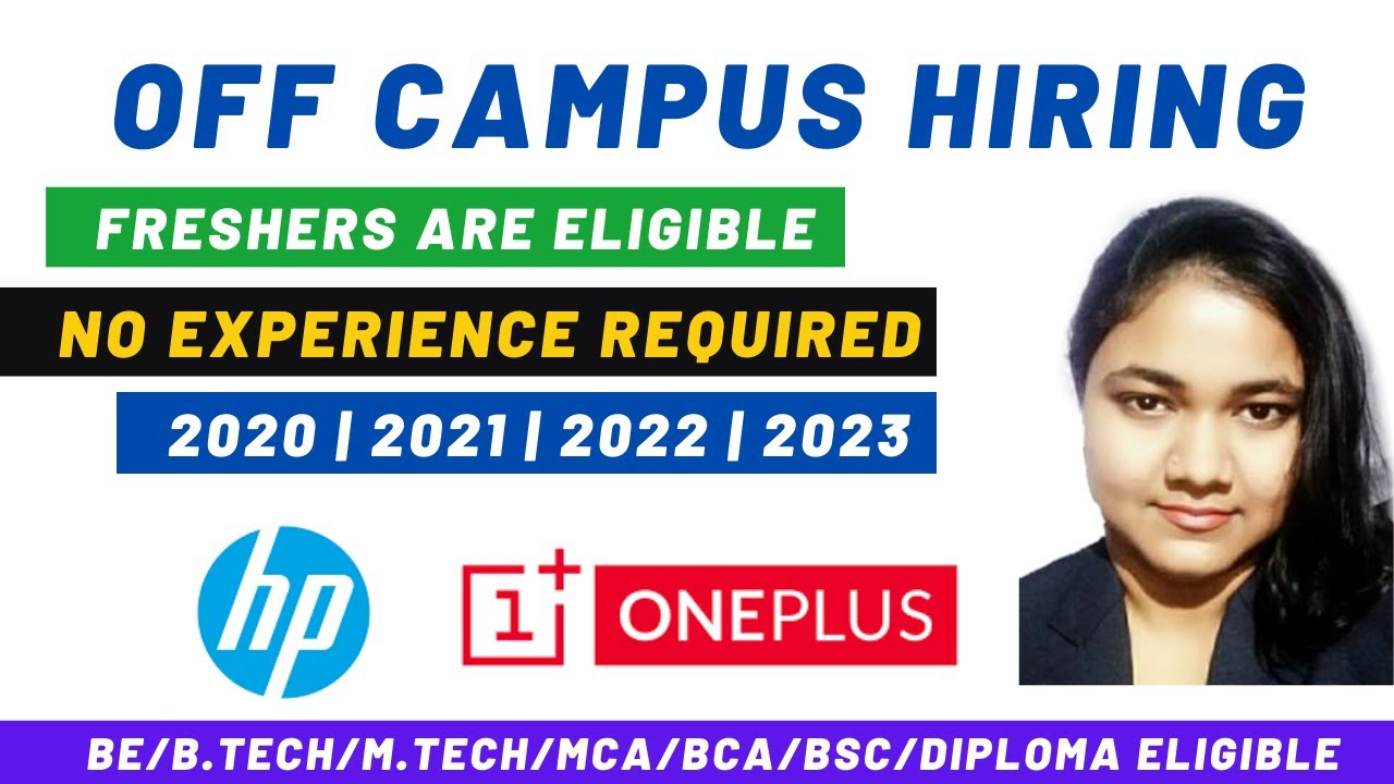 HP Recruitment 2021 | OnePlus HP Hiring 2020 2021 2022 2023 Batch | Full Time Off Campus Internship