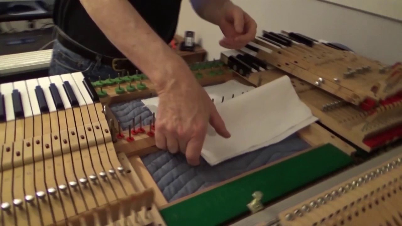 Regulate grand piano – 3 pre bedding prep