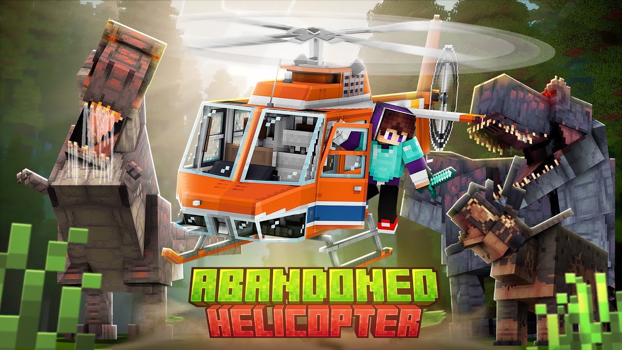 I Survived 100 Days Inside a Helicopter in Minecraft Hardcore!