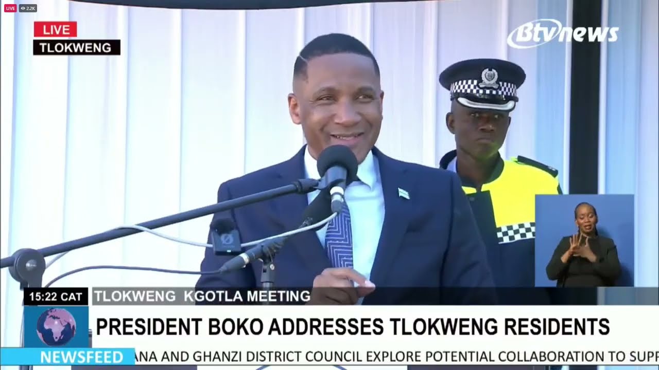 PHUTHEGO YA KGOTLA E BUISIWA KE TAUTONA WA LEFATSHE LA BOTSWANA ADVOCATE DUMA GIDEON BOKO