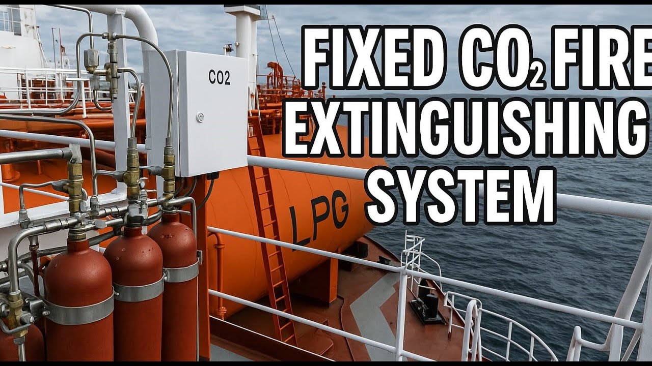Fixed CO₂ Fire Extinguishing System on LPG Tanker | Full Operation &  Demonstration