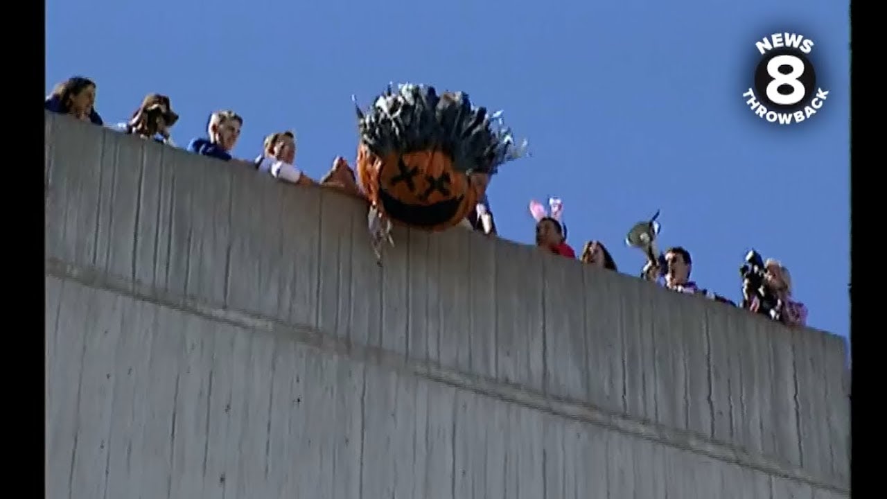 News 8 Throwback 1980 and 1996: UC San Diego pre-Halloween traditional pumpkin drop