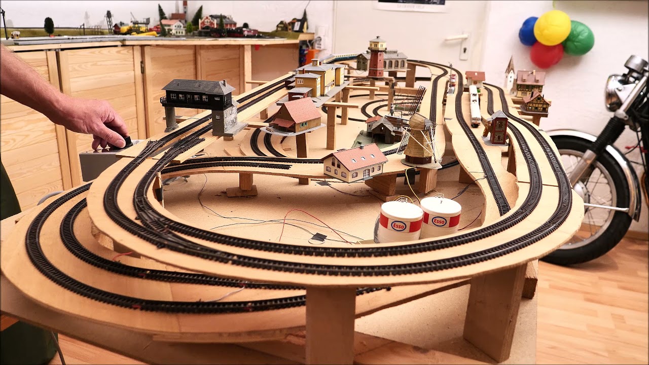 Analoge Spur N Anlage im Probebetrieb
