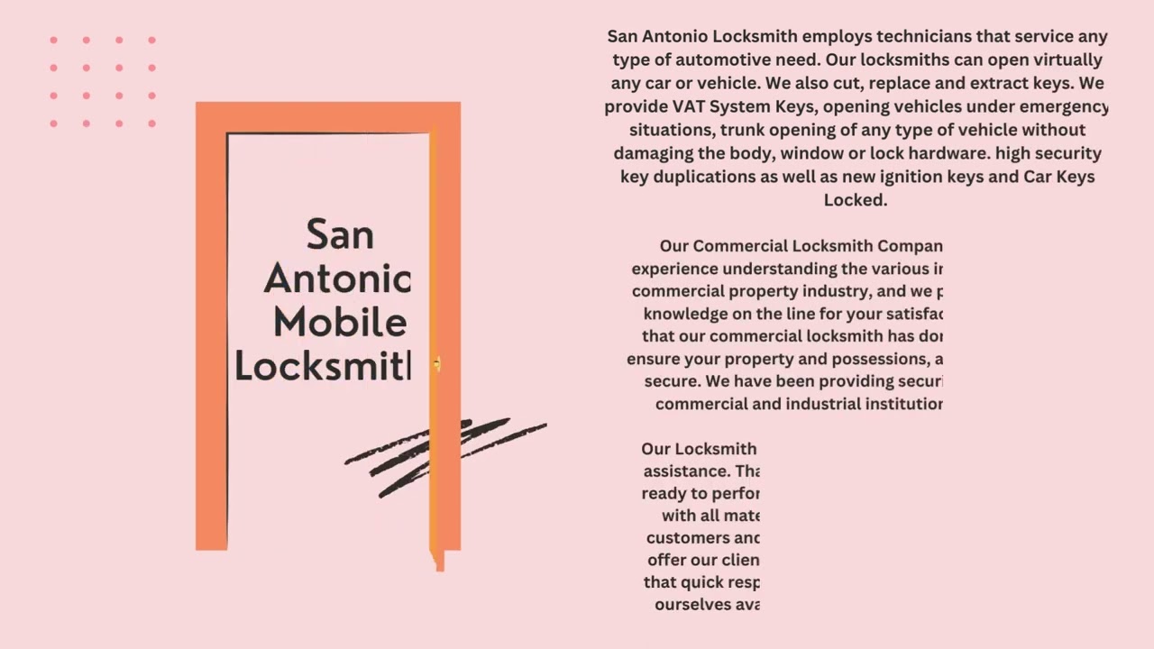 San Antonio Mobile Locksmiths