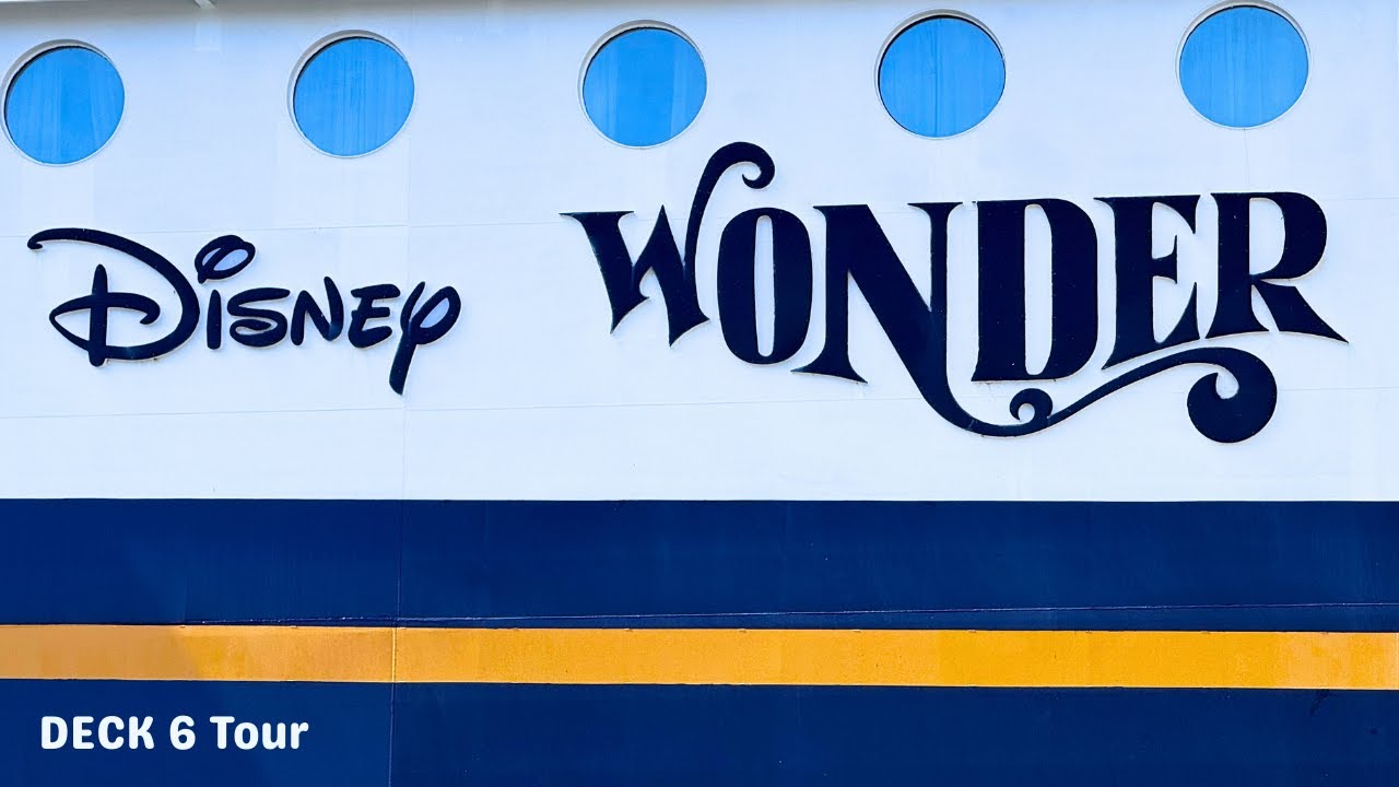 Disney Wonder Deck 6 Tour | Disney Cruise Line | POV Walking the Ship | 4K