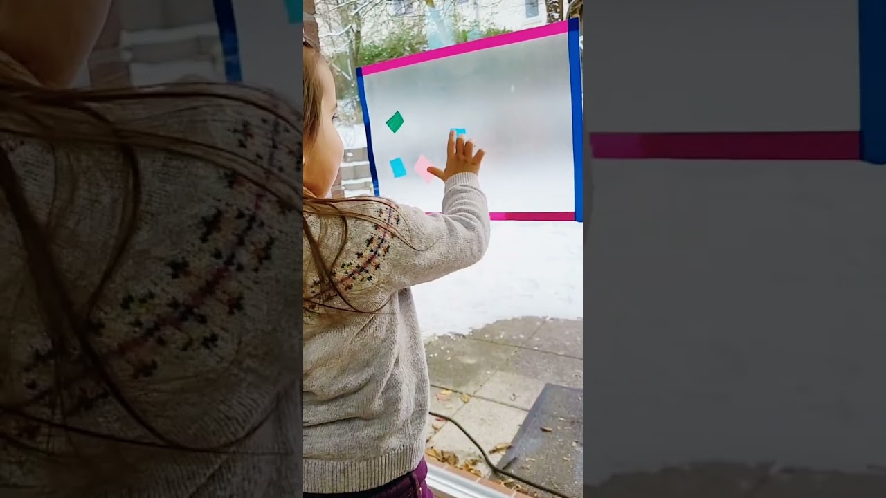Eine einfache Bastelidee f&uuml;r Kinder | Folie und Krepppapier