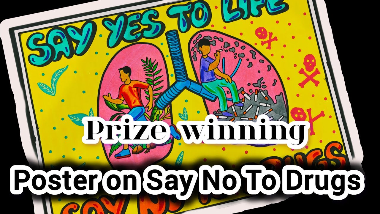 International day against drug abuse drawing/drug abuse awareness poster/Drugs poster
