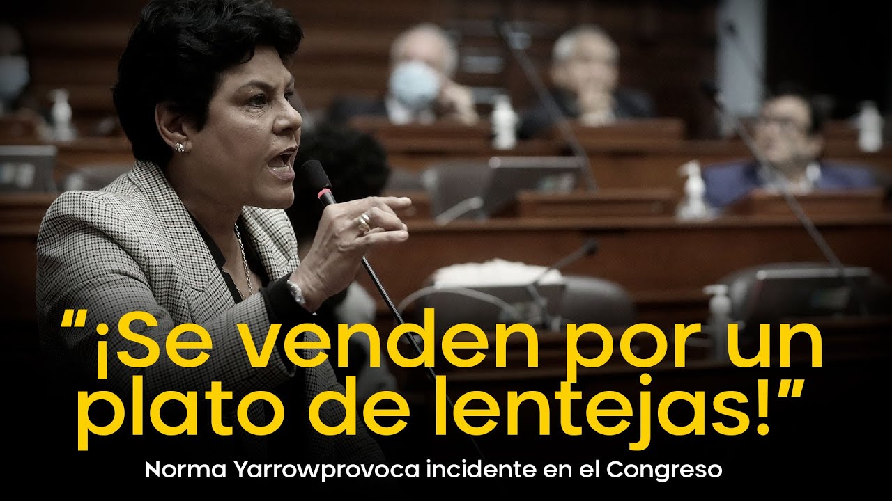 Norma Yarrow a los que respaldan a Pedro Castillo: “Se venden por un plato de lentejas”