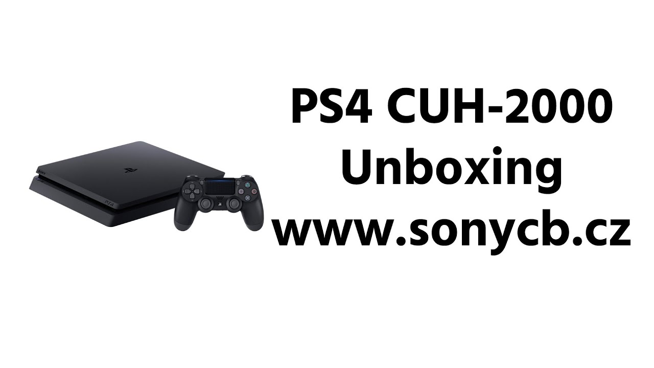 Unboxing PlayStation 4 CUH-2000 (slim) |www.sonycb.cz|