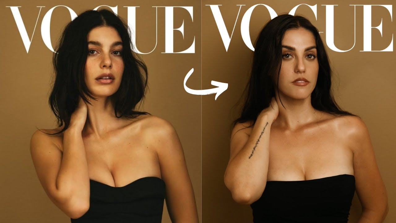 J'ai recréé une couverture VOGUE à la maiso
