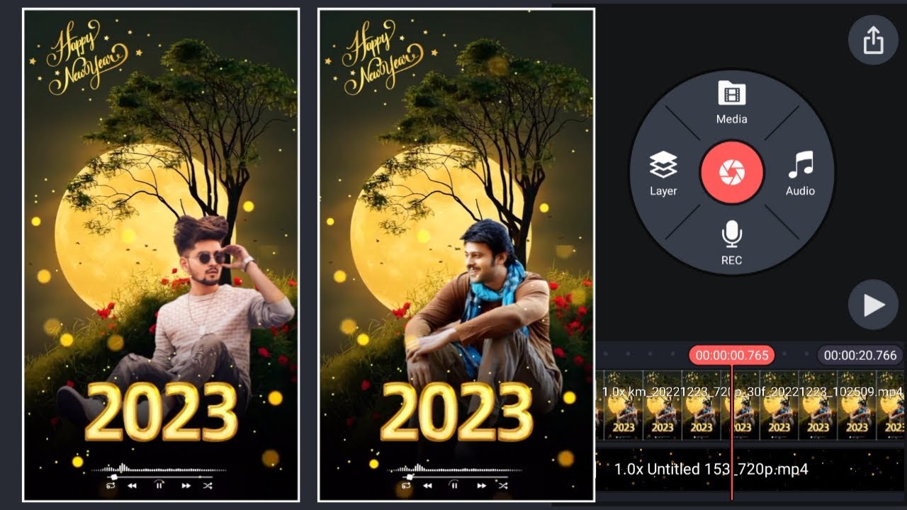 Happy New Year 2023 Full Screen WhatsApp Status Video Editing | 2023 Video Editing
