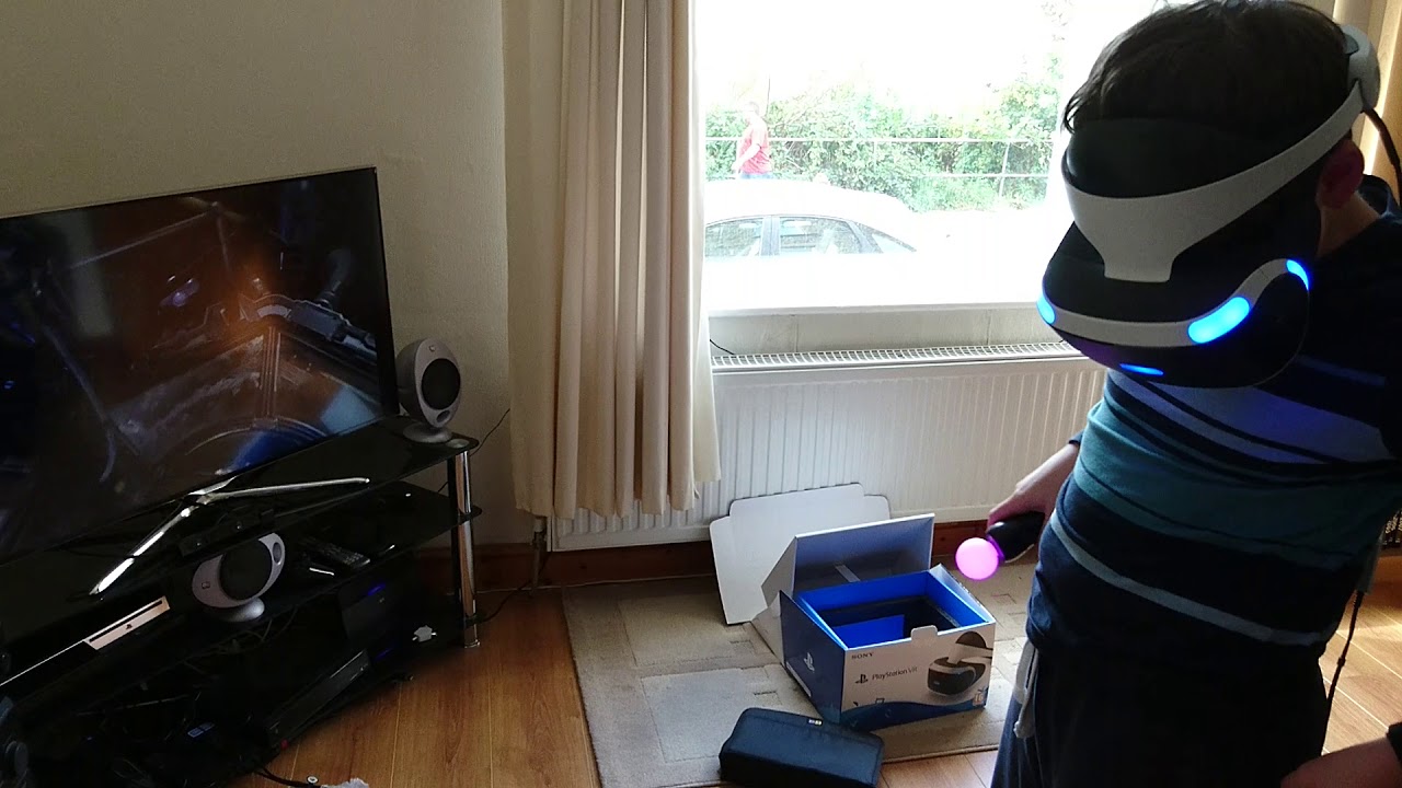 James playing VR Batman