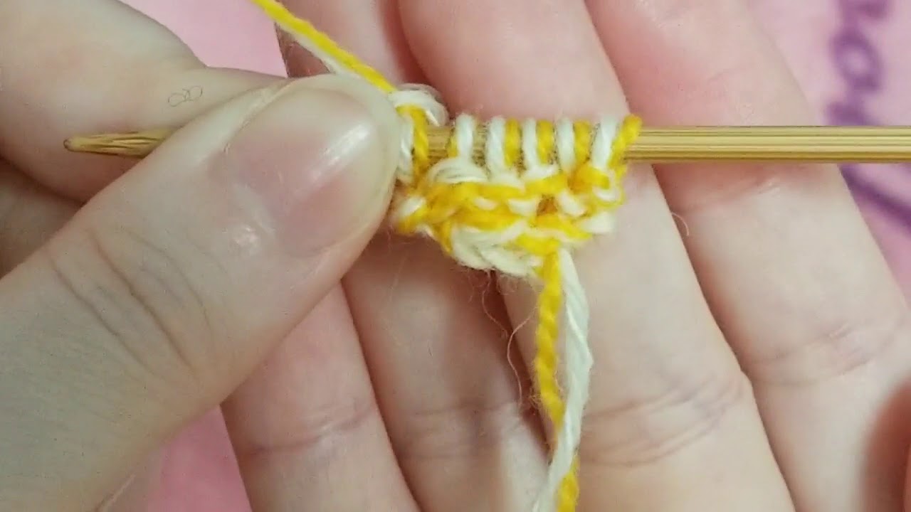 【棒編み】三角形、三角ショールの編み方...♪*ﾟ【編み方】