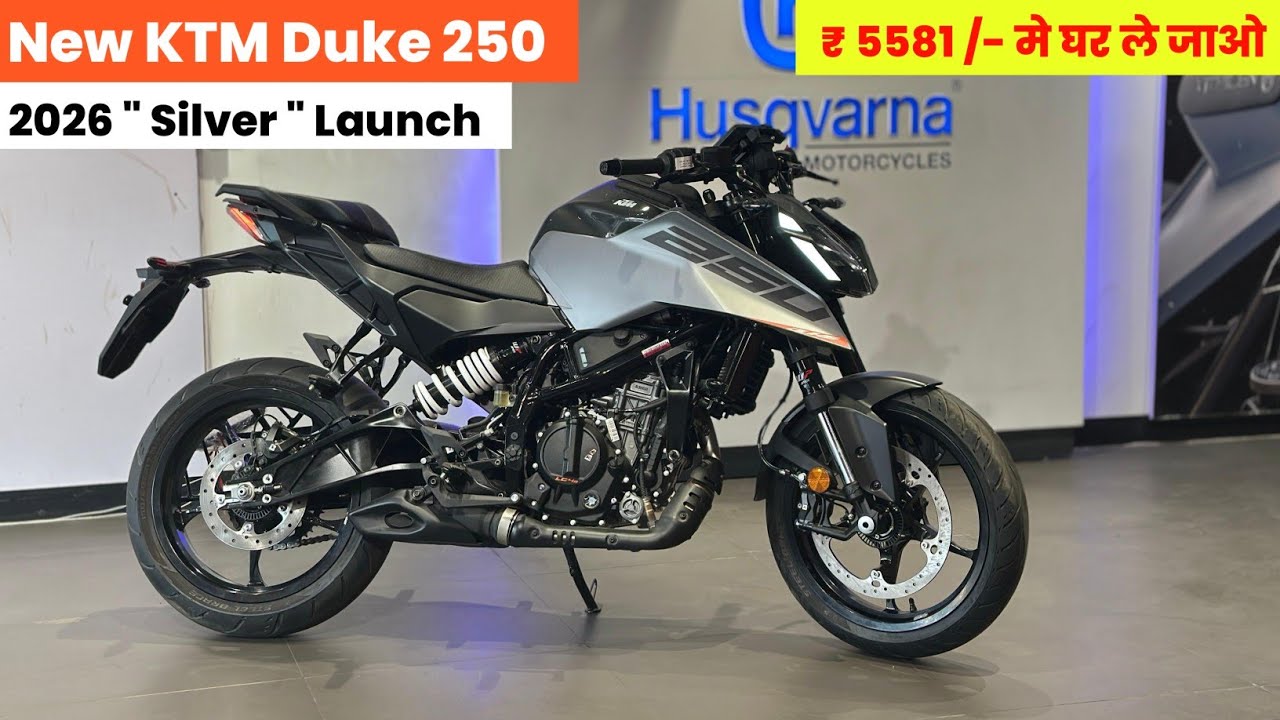 New KTM Duke 250 Silver Metallic Launched 2026 Model 🔥- 2 New Updates | EMI Price | Duke 250 Silver