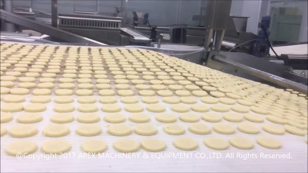 Wire cut cookies production line Biscuit /wafer/cookie/sandwiching Production Line -APEX MACHINERY