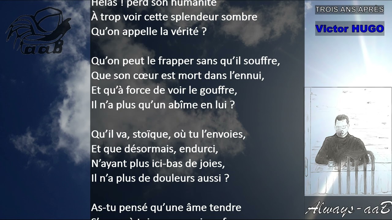 Trois ans après - Victor HUGO