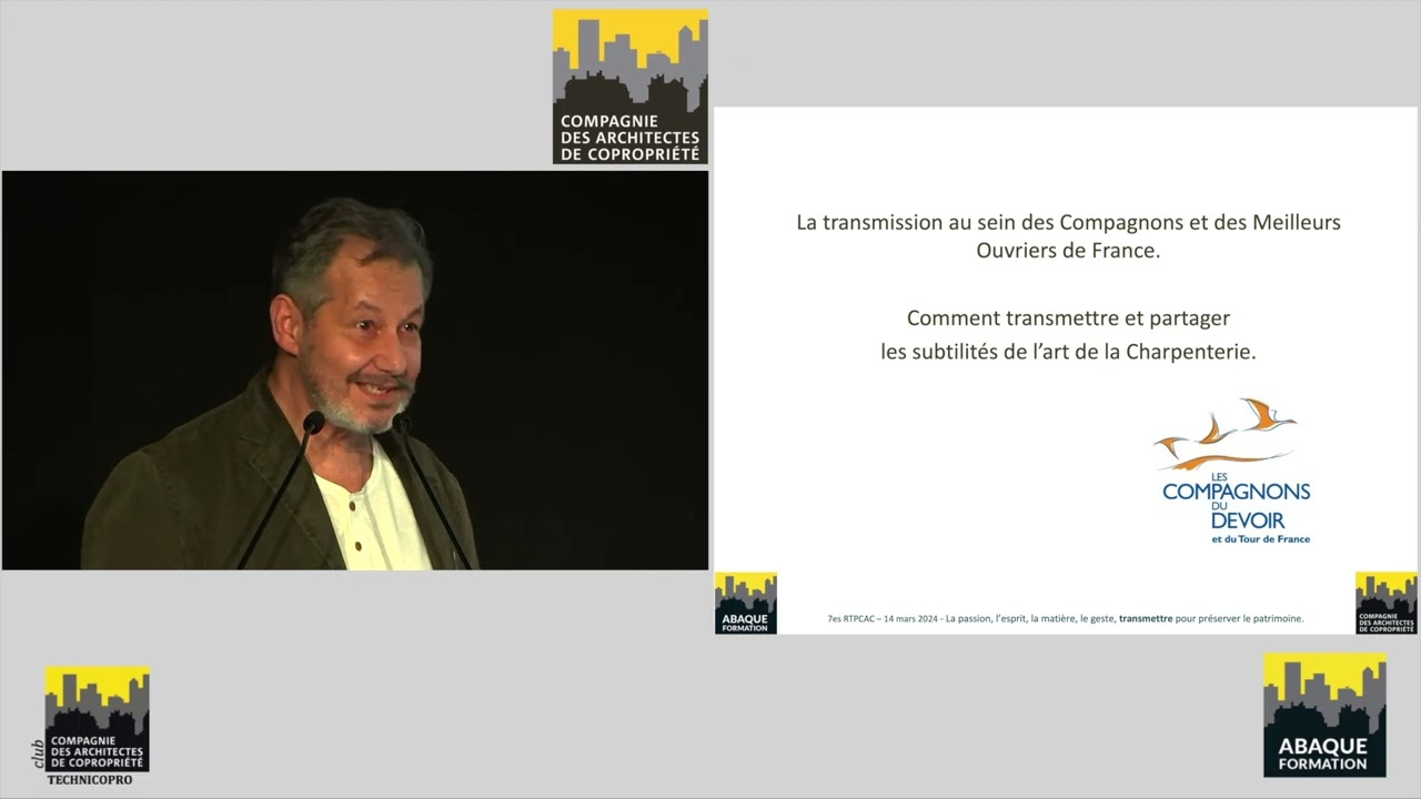 7èmes Rencontres, Compagnie des Architectes de Copropriété, conférence du soir