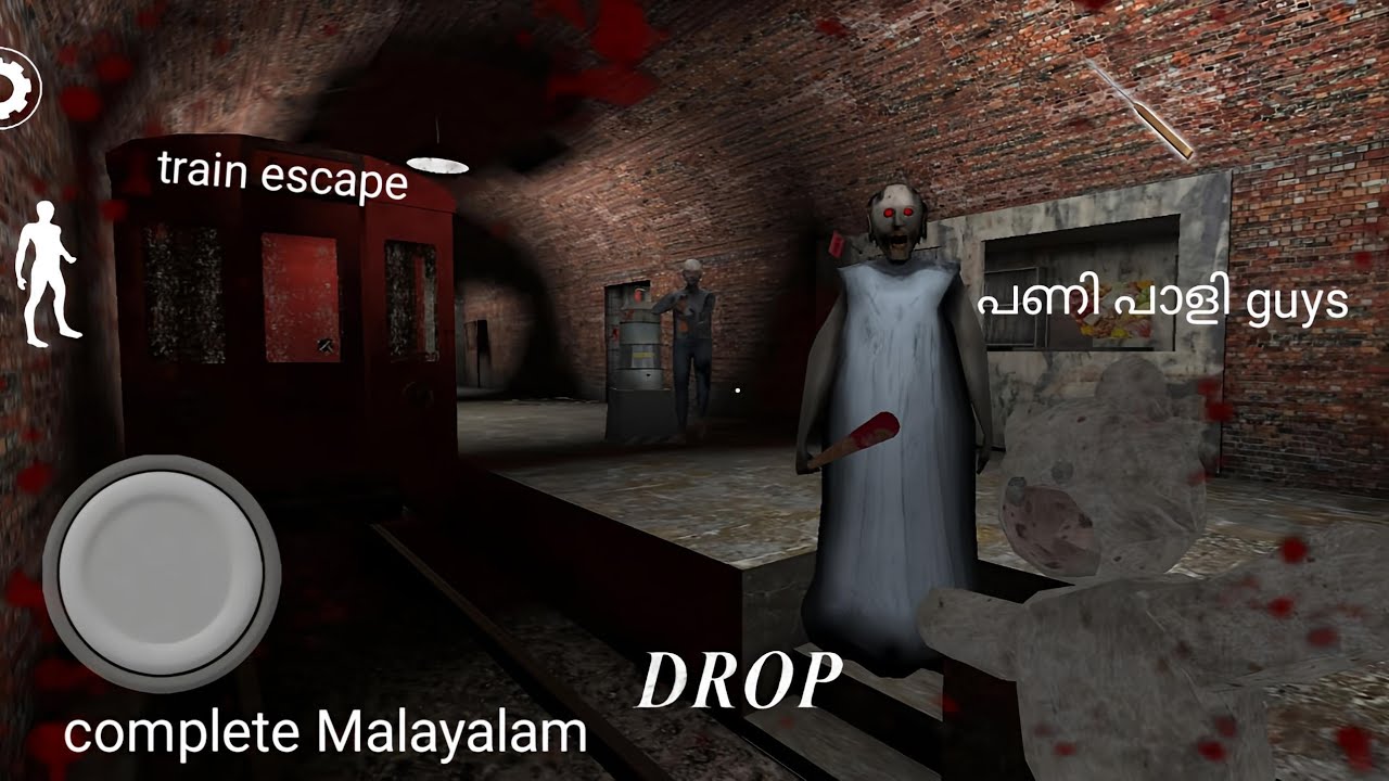 Granny chapter 3 train escape mobile gameplay Malayalam