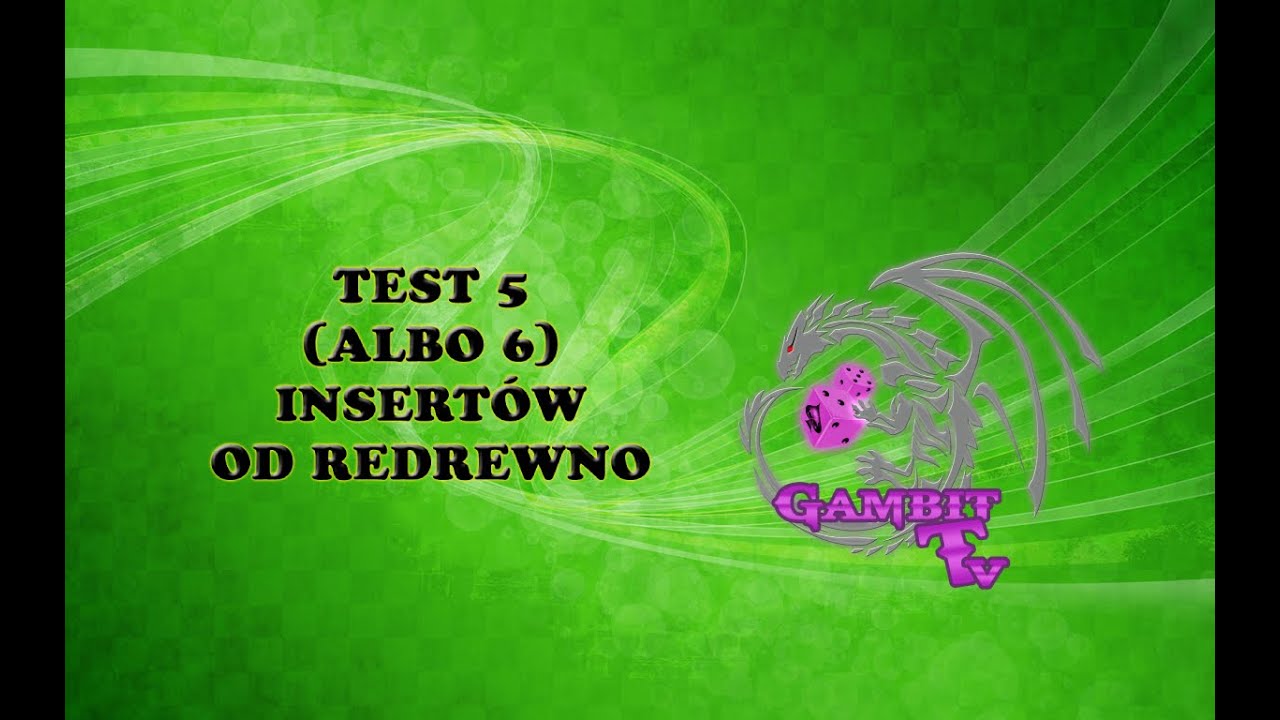 Test 5 (albo 6) insertów od reDrewno