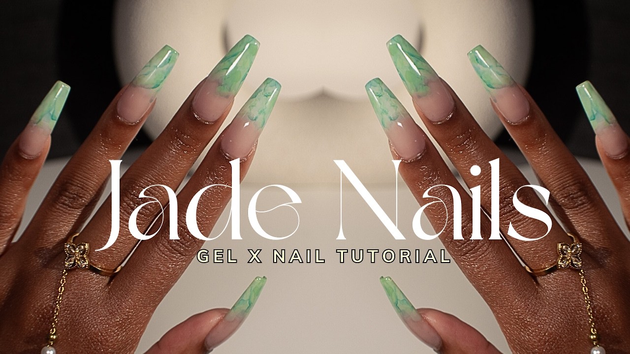 The EASIEST Way To do Marble Nail Art🎨 (& it’s not blooming gel🤫) gel x nails tutorial for beginners