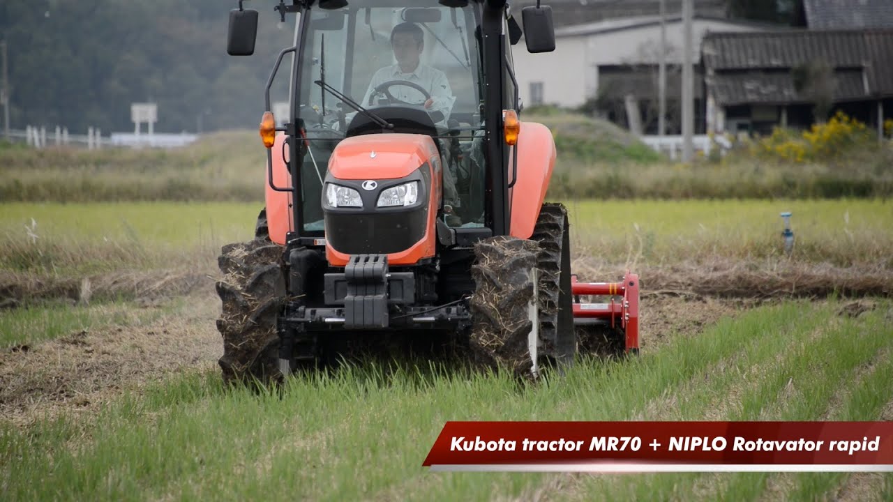 クボタMR70パワクロ+ニプロ速耕サーフロータリーTBM2400