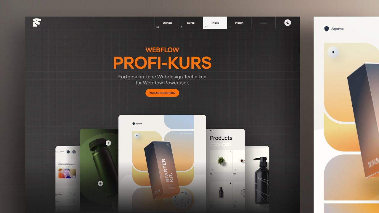 Einen hochwertigen Onlinekurs Einstieg in Webflow umsetzen