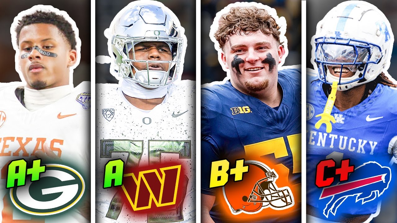 Итоговые оценки всех 32 игроков, выбранных в первом раунде драфта НФЛ 2025 года