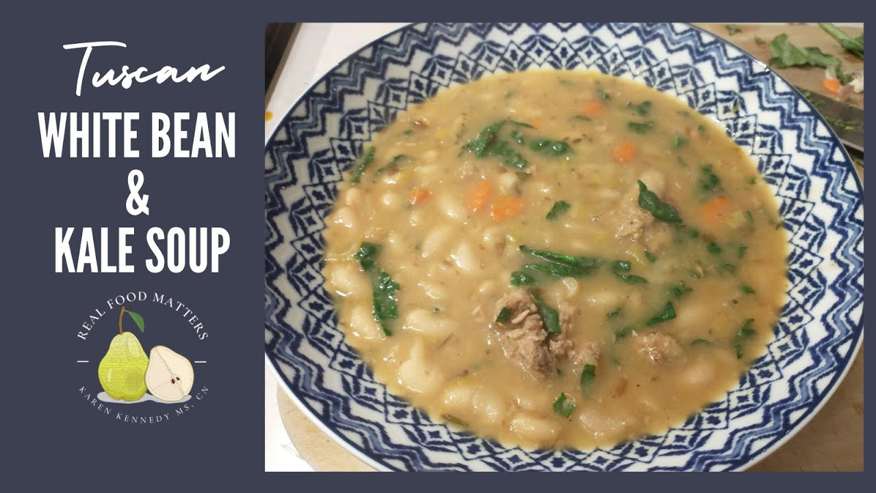 Tuscan white bean and kale soup.