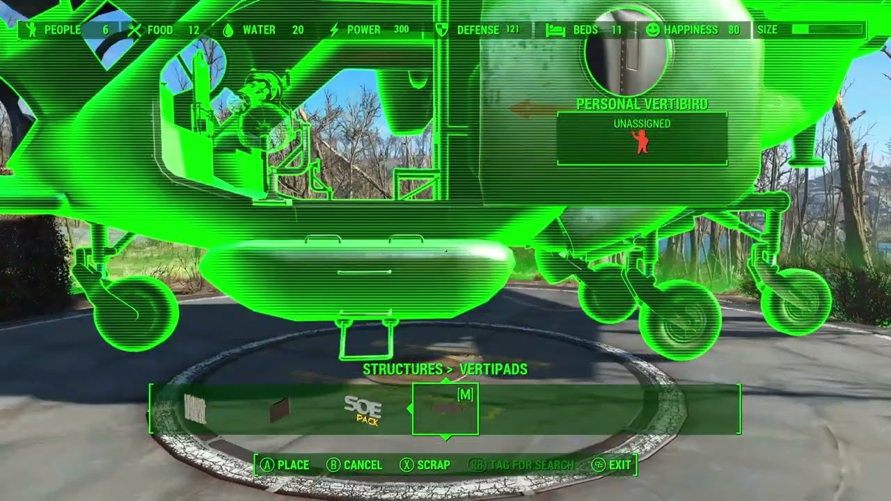 Fallout 4, MODDED, Exploring the Wasteland, Pt. 50, Flyable Personal Vertibird by PJMail
