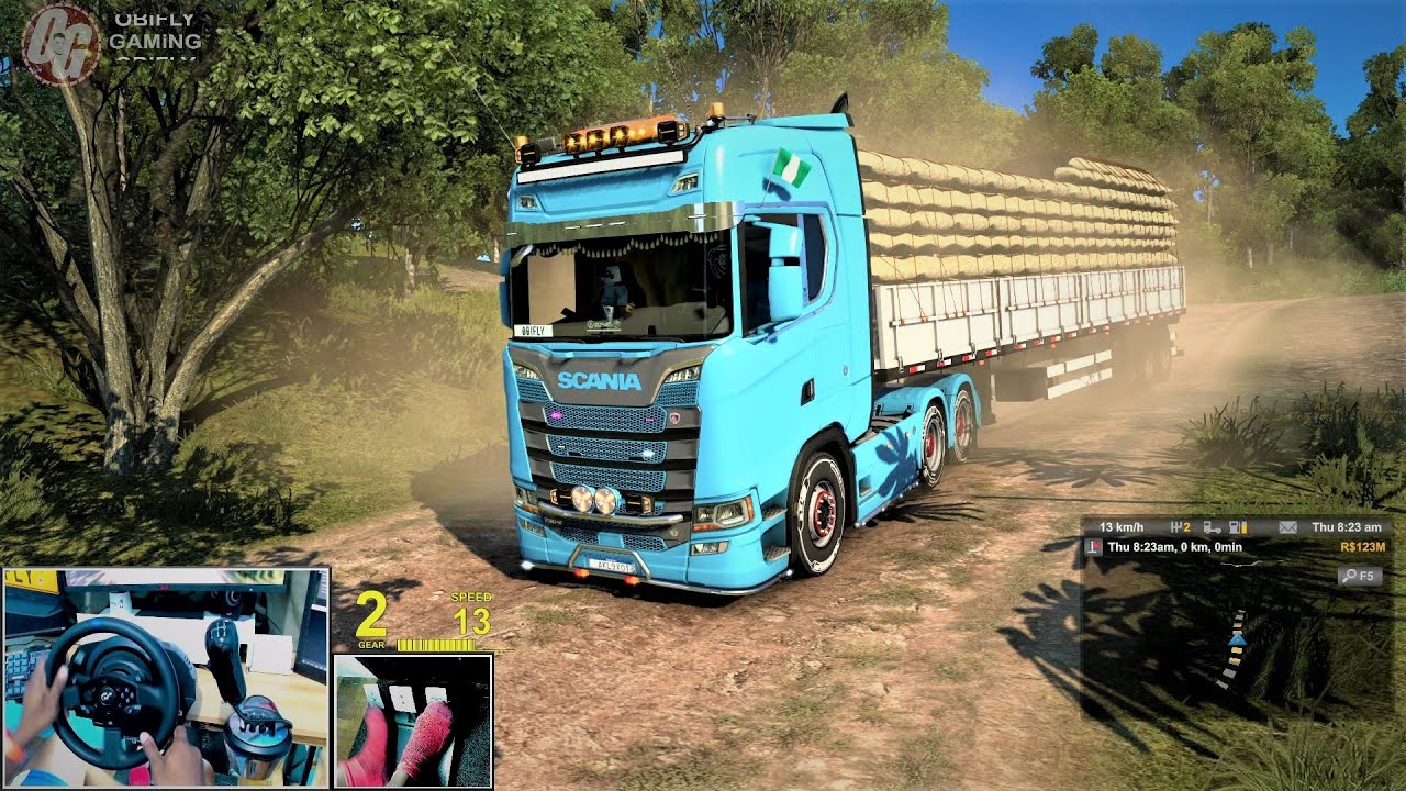 1400hp Scania S straight pipe - Euro truck Simulator 2 - Mapa RBR 1.48