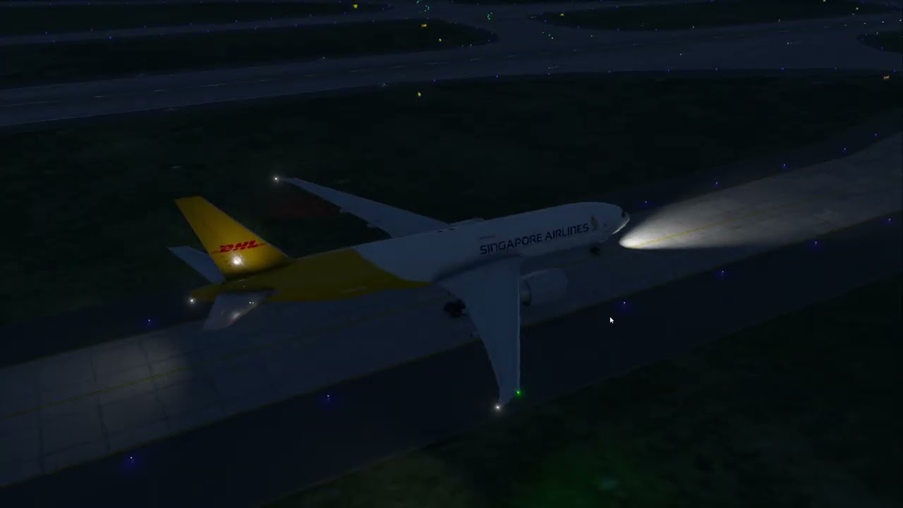XP12 VATSIM | B77L | HARD LANDING into Cincinnati Ohio| Singapore Airlines Virtual | SQ7446