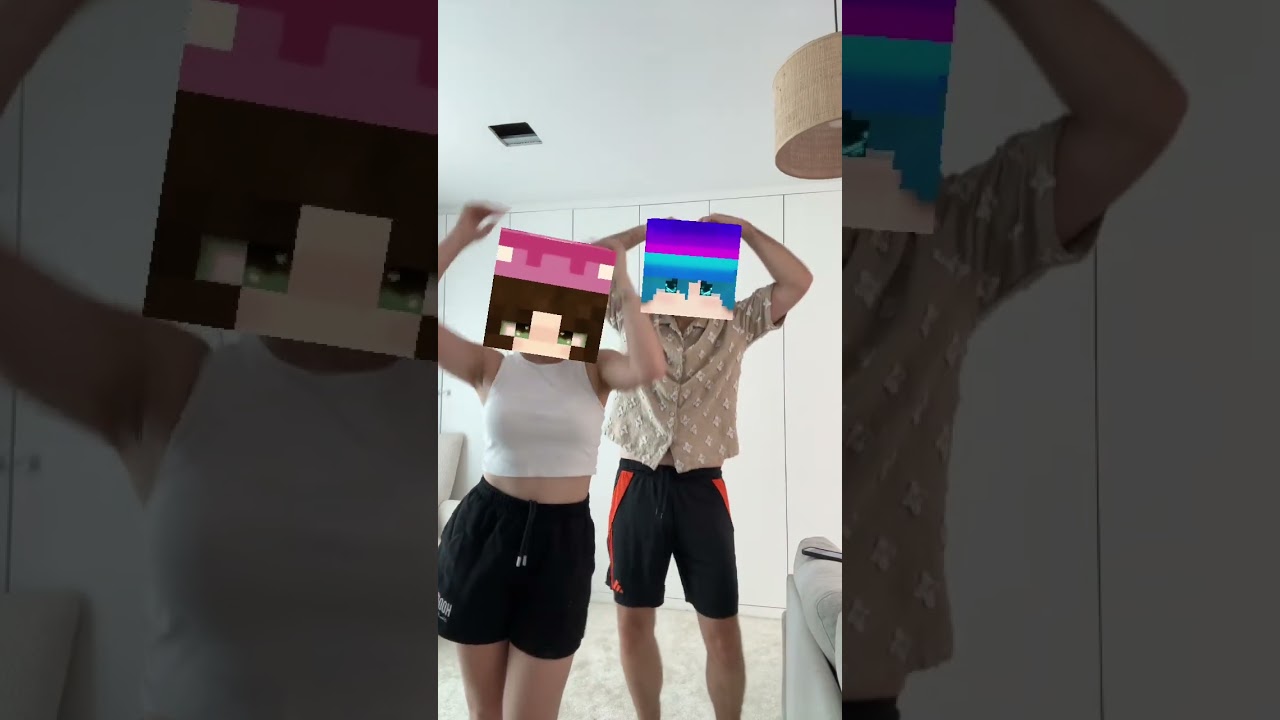 HAHA😂 GUCKT AM ENDE #minecraft #dance #fail #shorts