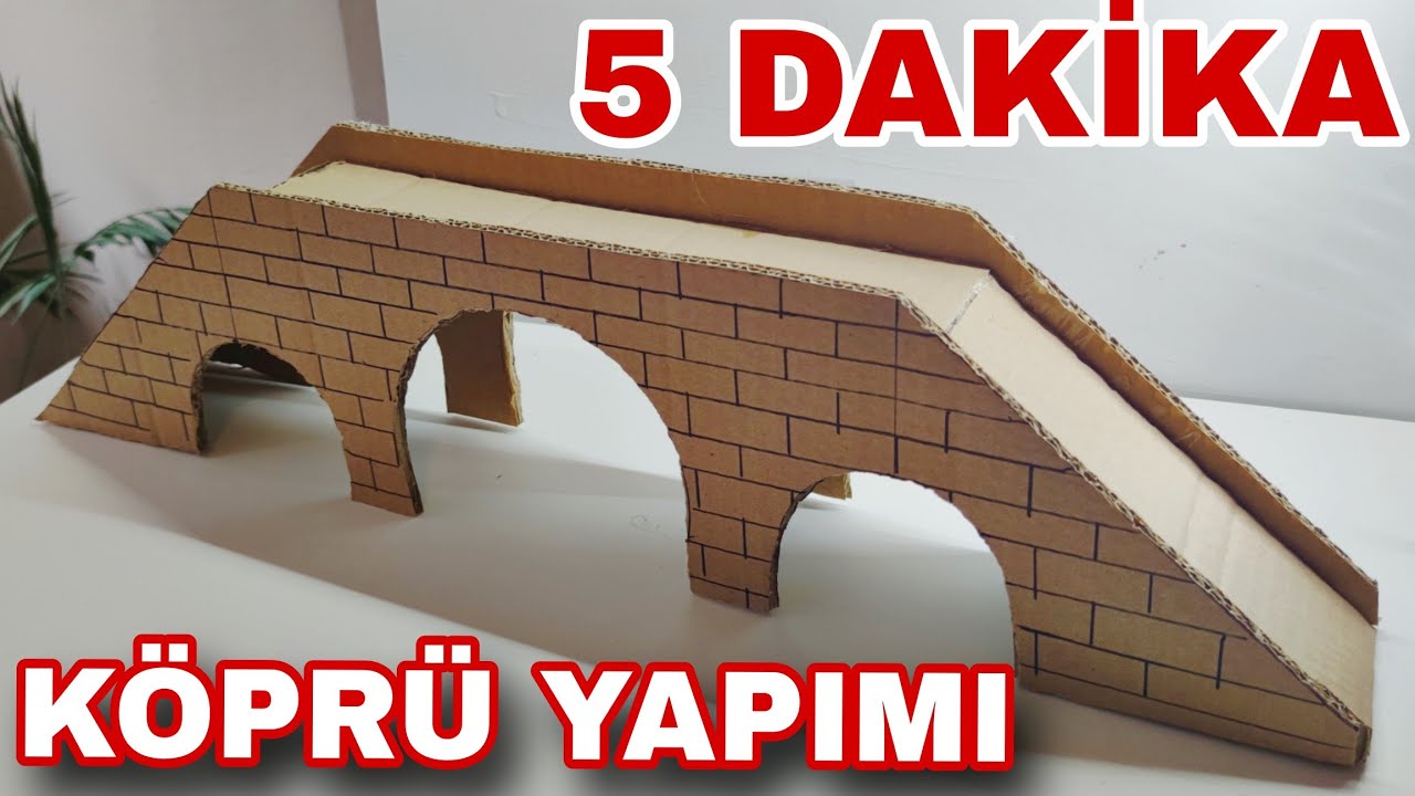 KARTONDAN KÖPRÜ YAPIMI / CARDBOARD BRİDGE/  TEKNOLOJİ TASARIM/ MÜHENDİSLİK TASARIM