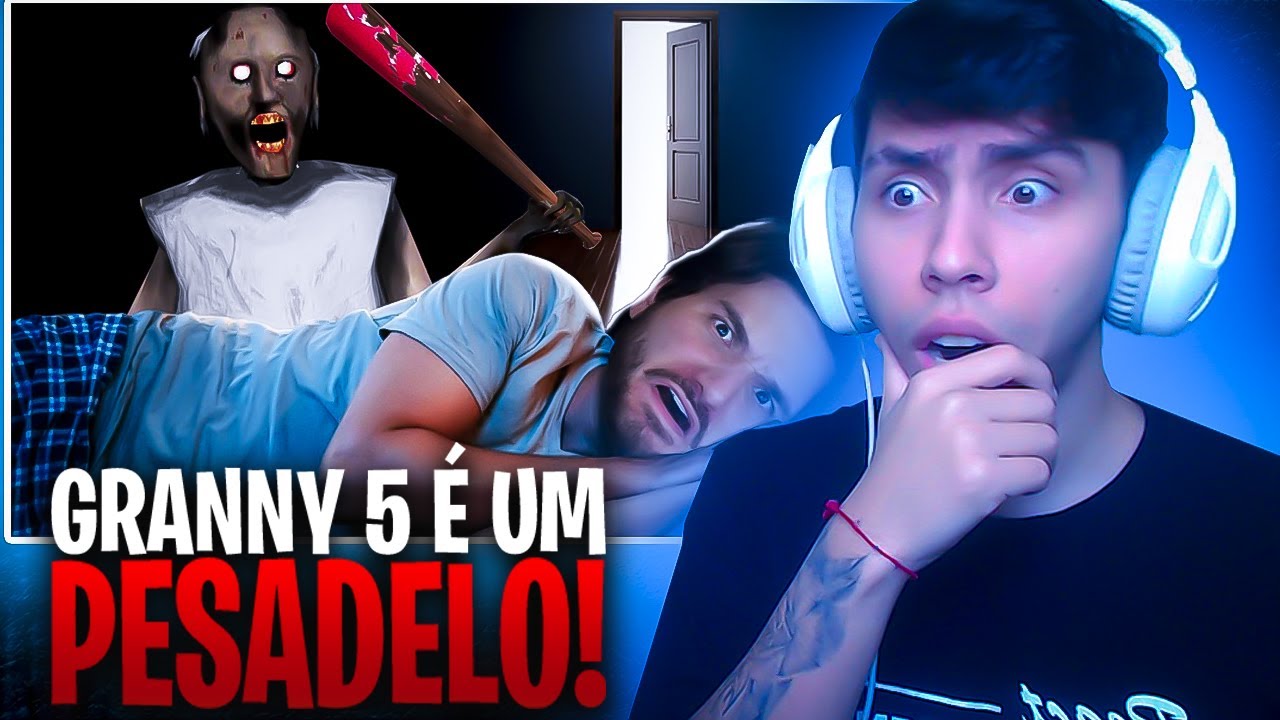 JAZZGHOST : A VÉIA TÁ ME PERSEGUINDO ATÉ NOS MEUS PESADELOS EM GRANNY 5! React