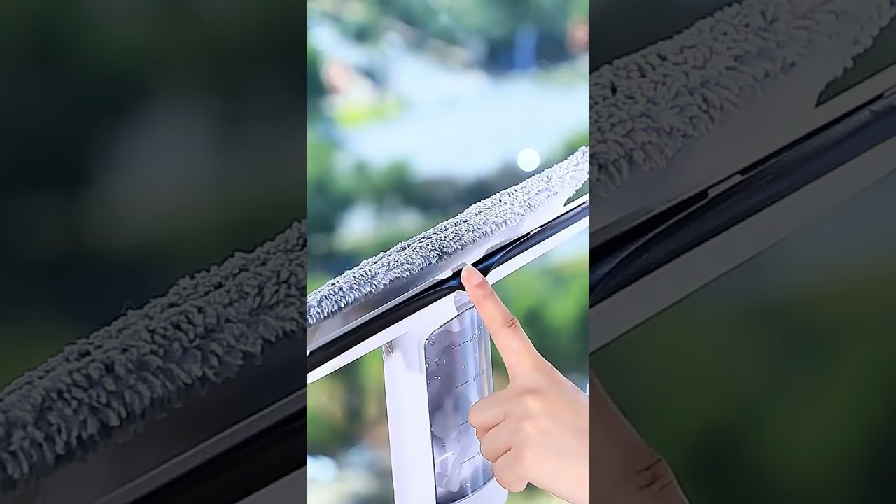 Window Cleaner Test 🪟 Spray + Wipe in One! #tools #goodthing #home #8bit #curtains