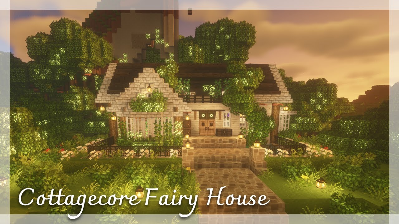 [Minecraft] 🌿 Cottagecore Fairy House Tutorial / Mizuno's 16 Craft