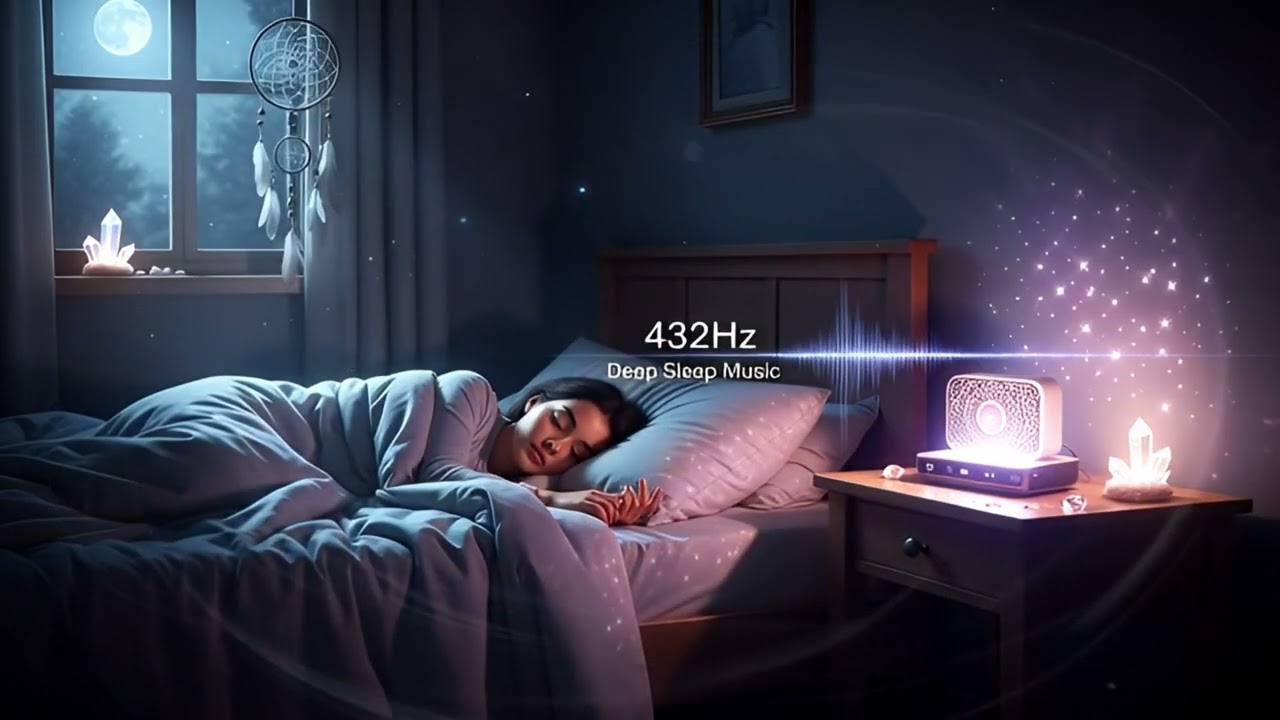 432Hz Sleep Music 8 Hours | Deep & Calm Night