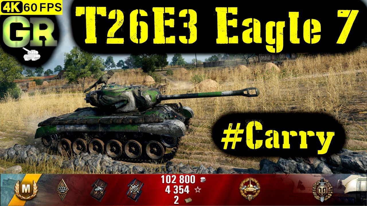 World of Tanks T26E3 Eagle 7 Replay - 6 Kills 3.2K DMG(Patch 1.4.1)