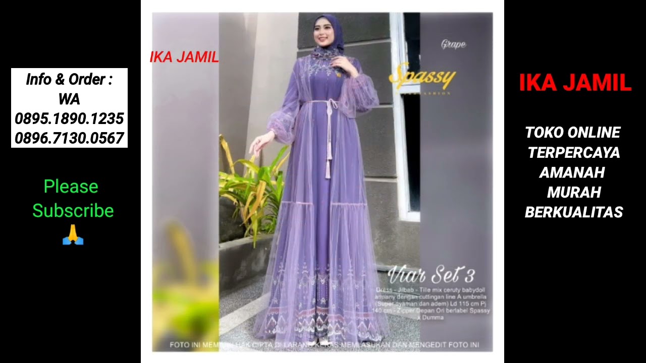 6 Ketagihan Beli Di Ika Jamil ❤️, Spesial Model Baju Gamis Terbaru 2025 Lebaran Pengajian