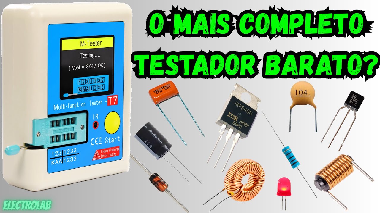 🔥 LCR- T7 – O Melhor Testador de Componentes Custo-Benefício?
