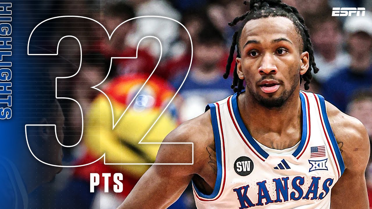 Darryn Peterson HIGHLIGHTS 🎥  CAREER-HIGH 32 PTS in Kansas' overtime win vs. TCU | ESPN CBB