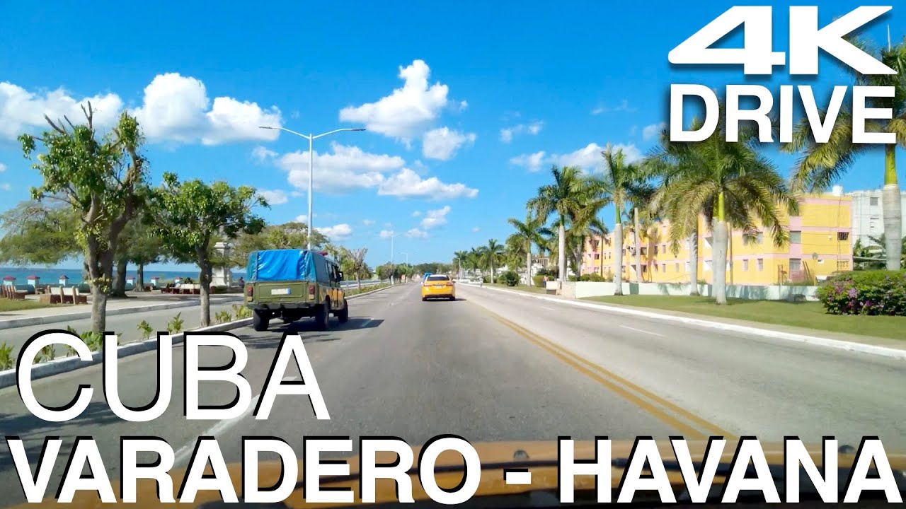 Cuba. 4K Drive Varadero - Havana