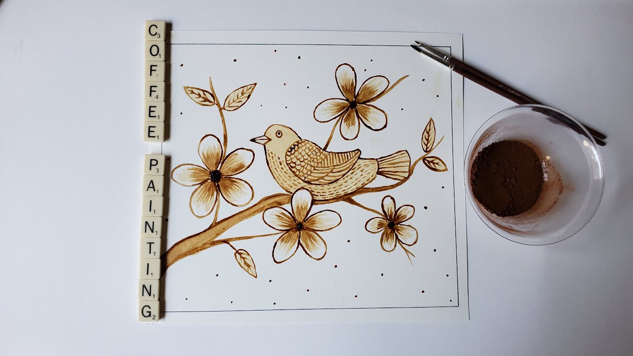 coffee art painting for beginners| coffee art|coffee art painting|instant coffee art|coffee painting