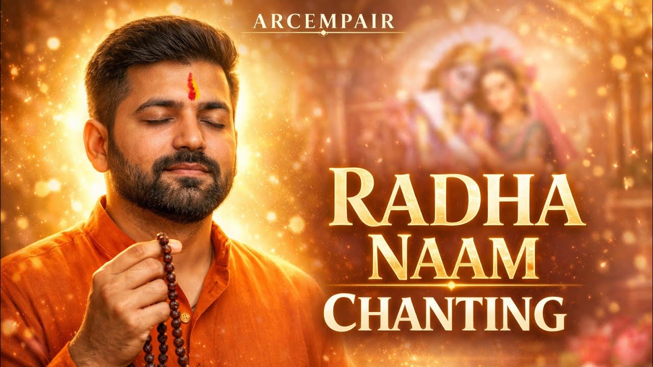Radha Naam Chanting | 108 Times Divine Meditation | ARCEMPAIR #arcempair