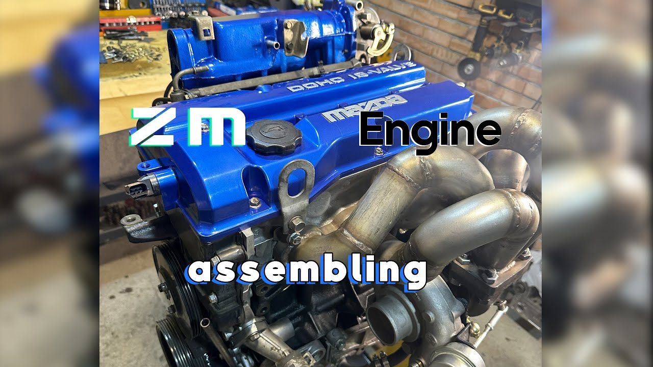 Mazda 323 ZM Engine Assembling (Turbo)اسمبل کردن موتور زِد اِم