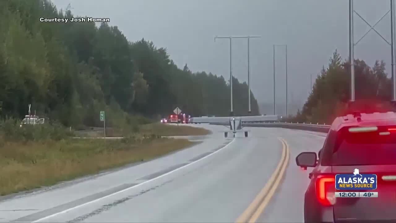 Latest on emergency landing by plane on Seward Highway